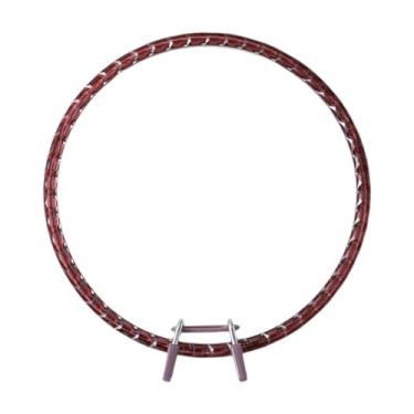 Imagem de predolo Bastidor de bordado redondo para ponto cruz, com mola de tensão, ideal para quilting e costura, CafÉ