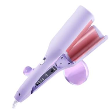 Imagem de Ondulador Profissional 2 Barris 32mm 110V/220V – Cerâmico com Temperatura Ajustável(Roxo)