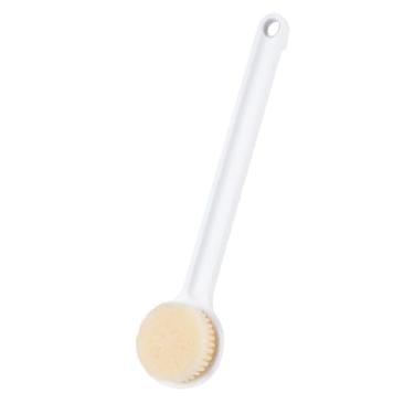 Imagem de Escova de Banho e Corpo com Cabo Longo Cerdas Confortáveis Massager Suave para Massagem Corporal Escovação Úmida Seca no