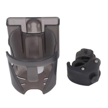 Imagem de Suporte de copo para carrinho Ainoli com suporte para telefone multifuncional seguro portátil ângulo ajustável suporte universal para bebidas para cadeira de rodas (Cinza Marrom)