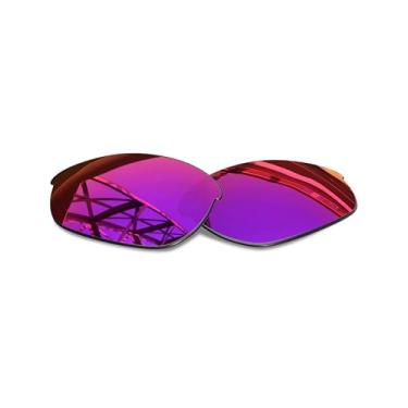 Imagem de SmartVLT Lentes de reposição masculinas para óculos de sol Oakley Half Jacket – Mais opções, Policarbonato - Sol meia-noite polarizado revestido com ar, One Size