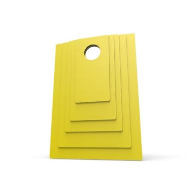 Imagem de Kit de Gabaritos/Moldes para Dobrar Roupas - 5 Moldes, Evita Amassados e Otimiza Espaço, Design Colorido que Combina com Qualquer Closet(Amarelo)