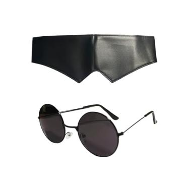 Imagem de RAINDEWLL Gojo Óculos de sol vendados Gojo Satoru óculos de sol máscara anime cosplay adereço