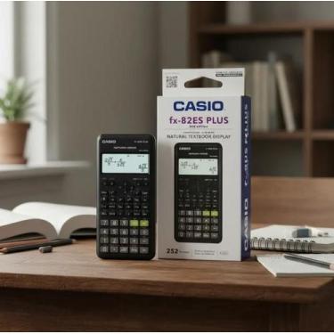 Imagem de Calculadora Cientifica Casio FX-82ES Plus Com 252 Funções Preto.