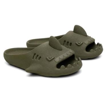 Imagem de Chinelo Tubarão Infantil Confortável Praia e Piscina - Valentina Kiste