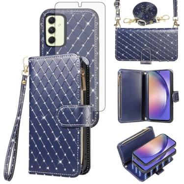 Imagem de Asuwish Capa de telefone para Samsung Galaxy A54 5G ZSZXCXDK US azul escuro