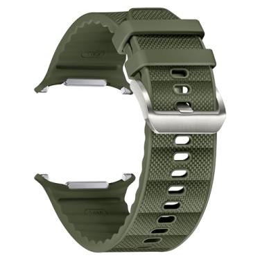 Imagem de Clouism Pulseira de silicone de nylon para Samsung Galaxy Watch Ultra, pulseira esportiva funcional de 47 mm, Watch Ultra 47mm, Ágata