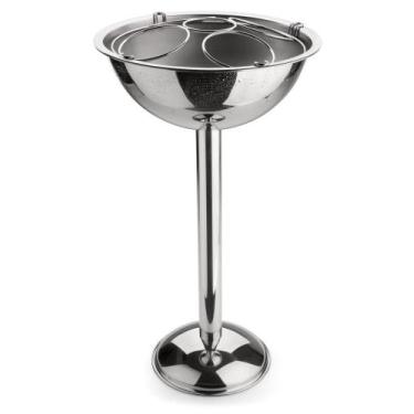 Imagem de Champanheira Com Pedestal Inox Com Separador Garrafas 12,2 Litros Cham