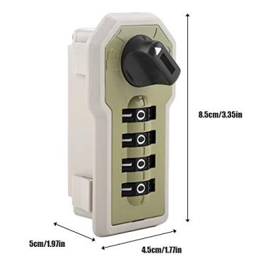 Imagem de YOUTHINK Fechadura de Gabinete de Combinação, Travas de Entrada de Senha de Câmera Fechadura de Câmera Com Chave para Armários Caixa de Depósito de Ferramentas Armário Gavetas de Arquivamento Caixa