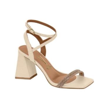 Imagem de Sandalia vizzano strass ref 6464.145.30082 feminino, 35, Branco off