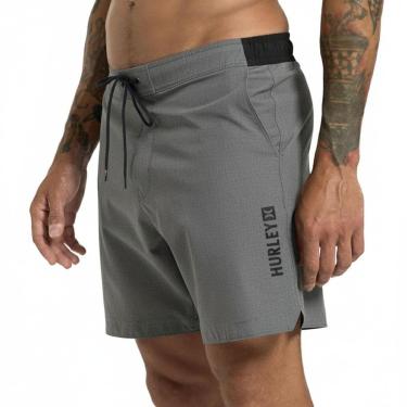 Imagem de Bermuda Elástico Hurley Speed Cinza Mescla-Masculino