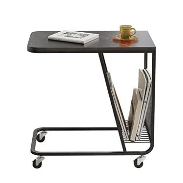 Imagem de Mesa de chá pequena mesa de centro mesa lateral sala de estar móvel pequena mesa de canto várias mesa de cabeceira pequena mesa quadrada (cor: A, tamanho: 60 * 60 * 35 cm) (A 60 * 60 * 35 cm)