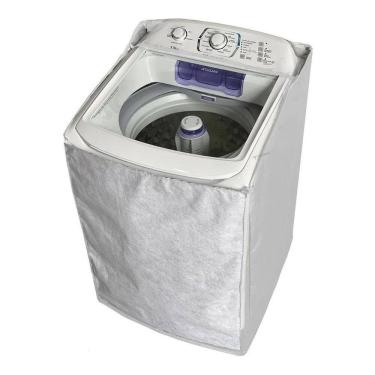 Imagem de Capa Lavadora Electrolux 11-17Kg Impermeável Zíper - Branco
