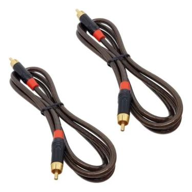 Imagem de Kit 2 Cabos Especial Coaxial Digital Spdif Com 1 Metro