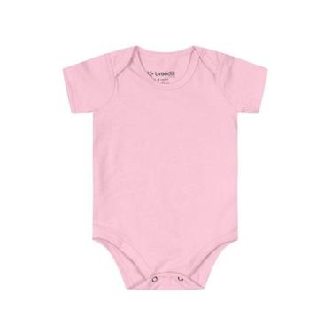 Imagem de Body bebê unissex em cotton Brandili-Rosa, G, Rosa