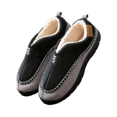 Imagem de Chinelos De Inverno Masculinos Com Espuma De Memória, Quentes E Antide