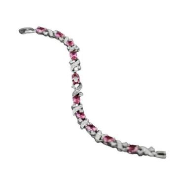 Imagem de Pulseira Elegante De Cristal E Pedras Preciosas Para Mulheres, Joia Ch