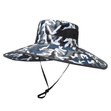 Imagem de Chapéu de Sol Masculino com Aba Grande (15cm) - Dobrável para Caminhad