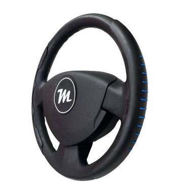 Imagem de Capa Protetora Para Volante Miollo Preta Com Detalhe Azul