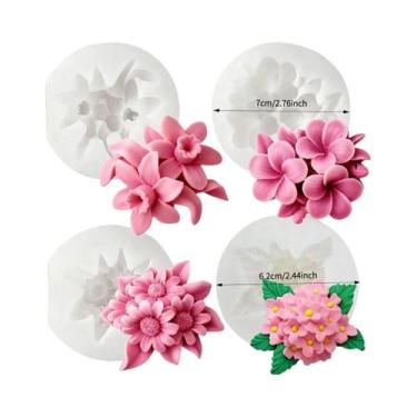 Imagem de Molde De Silicone Flor De Cerejeira Para Resina, Argila Polimérica, Ar