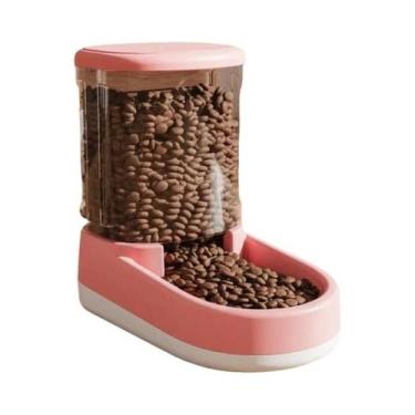 Imagem de Alimentador Pet automático elétrico sem inserir, cão e gato bebendo fl