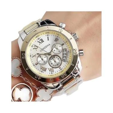 Imagem de Relógio De Pulso Feminino De Quartzo Em Aço Inoxidável Elegante, Luxuo