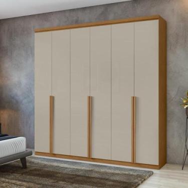 Imagem de Guarda Roupa Casal Alonzo 6 Portas 4 Gavetas Off White - MÓVEIS LOPAS