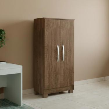 Imagem de Armário 2 Portas Multiuso Em Mdp Compacto Malbec Moderno