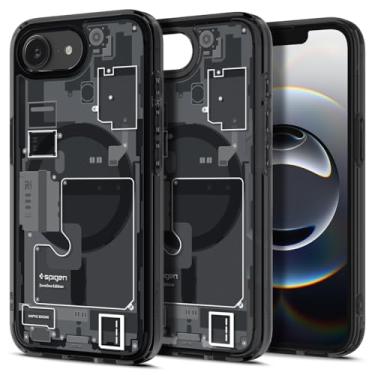 Imagem de Capa Spigen Ultra Híbrida [MagFit] para iPhone 17e / iPhone 16e - Zero One Preta