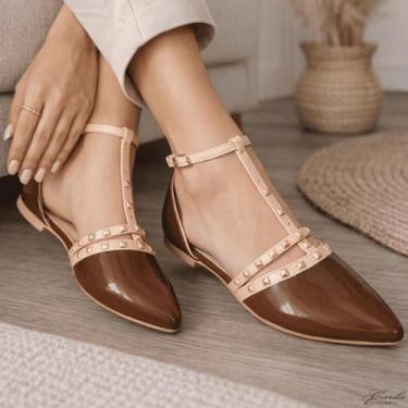 Imagem de Sapatilha Feminina Tamanho Especial 41 42 43 44 com Spikes Sapatilha S