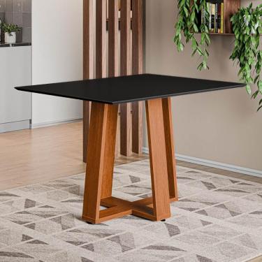 Imagem de Mesa De Jantar 4 Lugares Multimóveis Cr50240 Cinamomo-preto