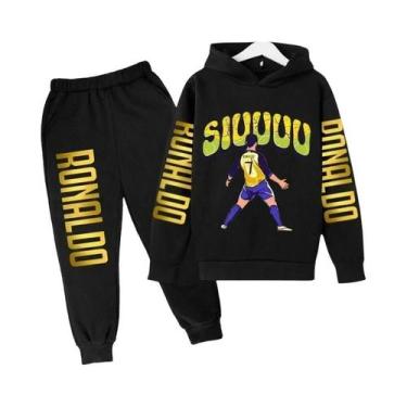 Imagem de Conjunto De Agasalho Infantil Com Estampa Do Ronaldo, Moletom E Calças