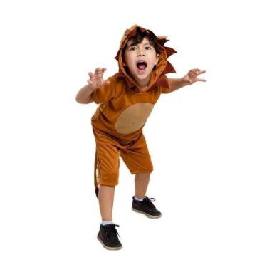Imagem de Fantasia Leão Masculino Infantil Bichos Com Capuz e Rabo - Fantasias C