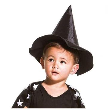 Imagem de Chapéu Bruxa Bebê Preto Clássico de Halloween - Fantasias Carol AZ