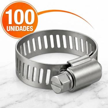 Imagem de 100 Unidades Abracadeira De Metal 13-19mm Certta