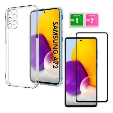 Imagem de Capa Capinha + Película Vidro 3d Compatível Com Samsung A72 - noBrand,