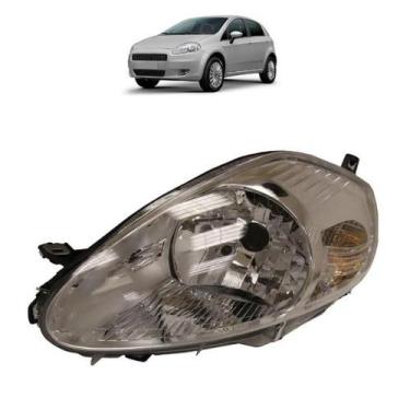 Imagem de Farol Punto 2008 2009 2010 2011 2012 Cromado. - AUTOMOTIVE, ESQUERDO M