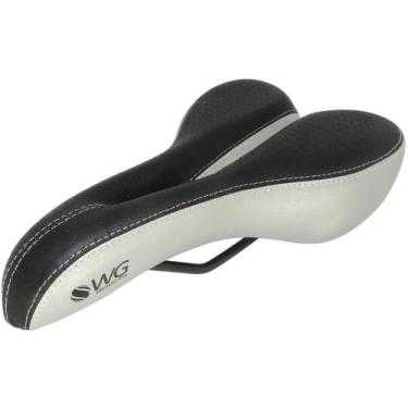 Imagem de Selim WG Sports MTB Vazado Preto/Prata
