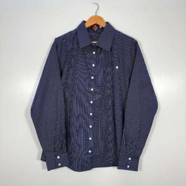 Imagem de Camisa Feminina Manga Longa Xadrez Plus Size - WF WESTERN, Azul, Marin