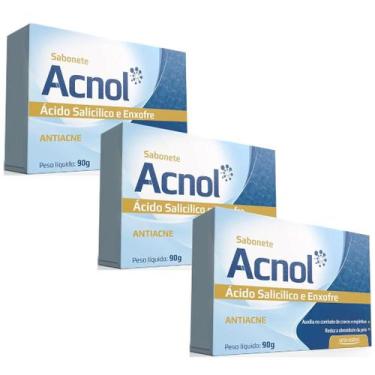Imagem de Kit 3 Sabonete Antiacne Acnol Arte Nativa 90g