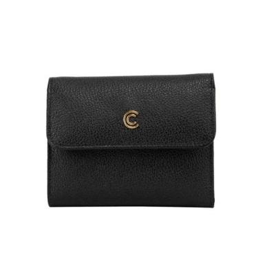 Imagem de Carteira Classe Feminina de Couro F3120 Preto, UNICO, Preto