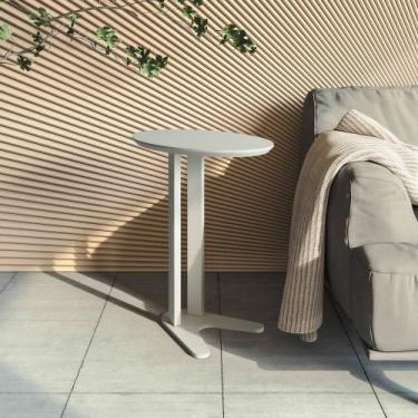 Imagem de Mesa Auxiliar 60x40cm TB604 Dalla Costa, Off White