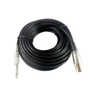 Imagem de Cabo de Microfone P10 Mono X Cannon 10M XLR Metal e Plastico NWT