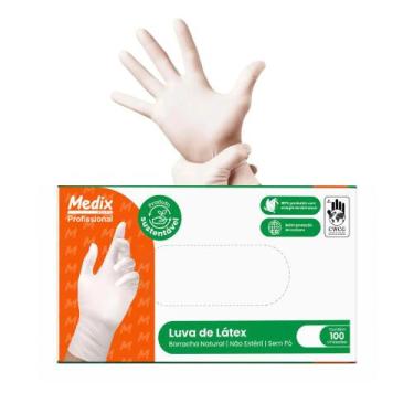 Imagem de Luva Latex P sem Talco Medix 100 Unidades