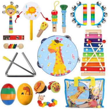Imagem de Instrumentos Musicais De Percussão 17 Peças Brinquedo Educativo Infant