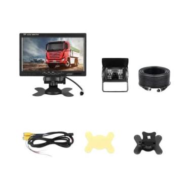 Imagem de Kit De Câmera De Ré Dupla Com Monitor De 7 Polegadas Para Caminhão, Ca