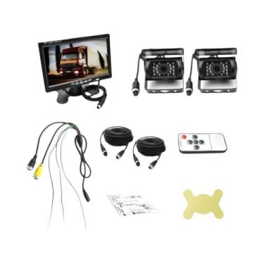 Imagem de Kit De Câmera De Ré Dupla Com Monitor De 7 Polegadas Para Caminhão, Ca