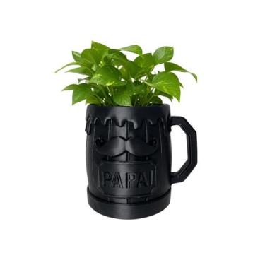 Imagem de Vaso de Planta Flor Suculenta Redondo Design Texturizado Dia dos Pais 