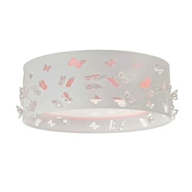 Imagem de LUMINÁRIA INFANTIL PLAFON BORBOLETAS DUPLO 50X16 Cor: Rosa