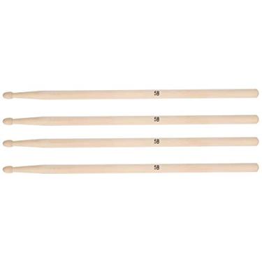 Imagem de Baquetas infantis com baquetas, fortes e resistentes 16,02 x 1,4 cm de alto som combinando para música popular para Jazz para Rock for Punk (baquetas 5B)